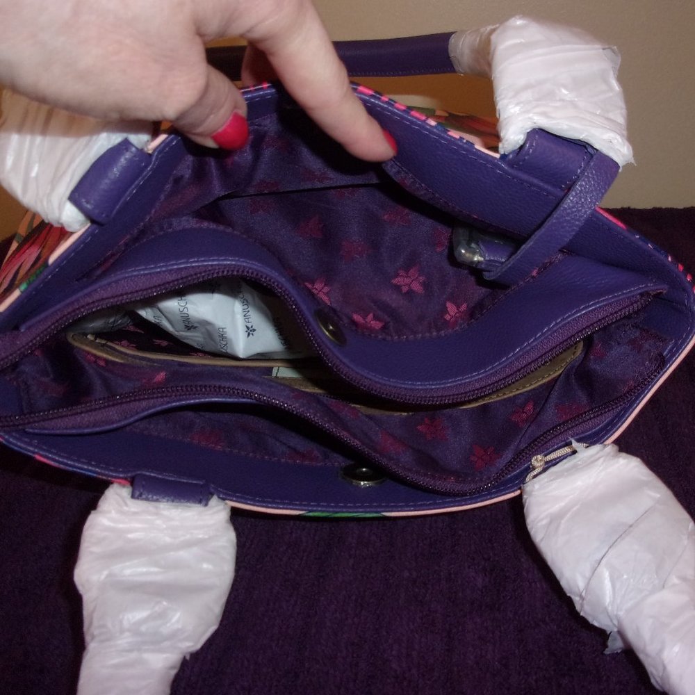 Anushka Triple Comp Tote/Shoulder Bag NWT - Picture 10 of 16